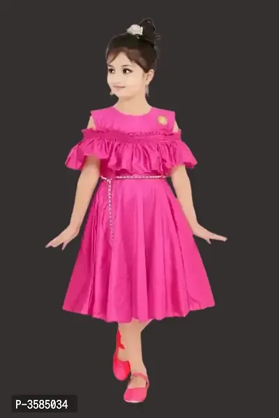 Barbie Girls Midi/Knee Length party Dress-thumb0
