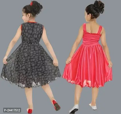 Girls Midi/Knee Length Festive/Wedding Dress-thumb2