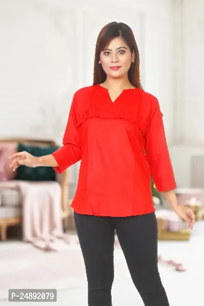 BEAUTIFUL  WOMEN TOP (RED , PACK OF 1 )