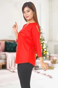 BEAUTIFUL  WOMEN TOP (RED , PACK OF 1 )-thumb1