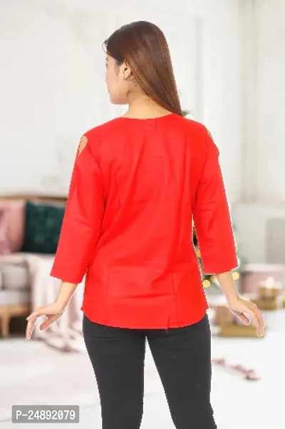 BEAUTIFUL  WOMEN TOP (RED , PACK OF 1 )-thumb3