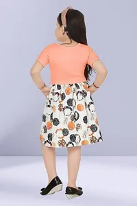Stylish Fancy Designer Cotton Blend A-Line Dress For Girls-thumb1