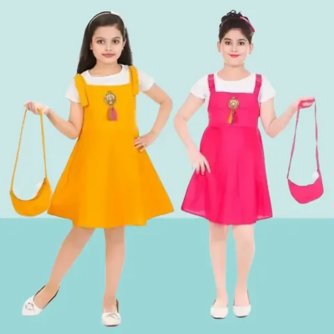 Pack Of 2 Girl Frock &amp;Jumpsuit