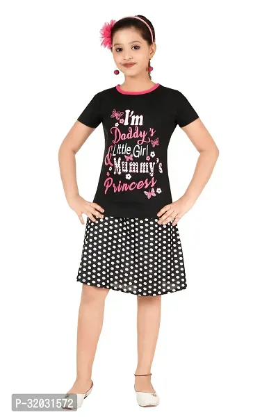 Stylish Girls Tshirt and Skirt Set