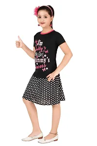 Stylish Girls Tshirt and Skirt Set-thumb2