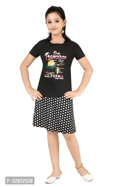 Stylish Girls Tshirt and Skirt Set