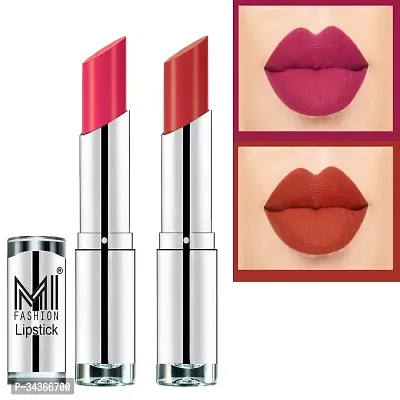 Mi Fashion Color Riche Creme Matte Sexy Lipsticks MagentaOrange Fever 7 G