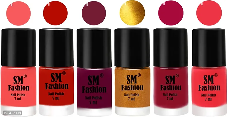 Beauty Matte Nail Polish For Women Pack Of 6