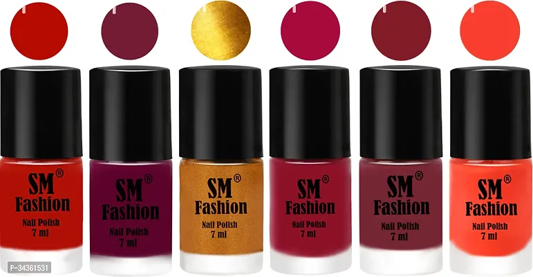 Beauty Matte Nail Polish For Women Pack Of 6