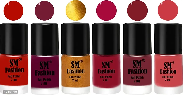 Beauty Matte Nail Polish For Women Pack Of 6