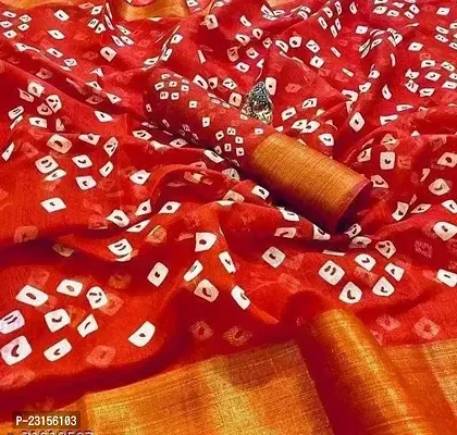 Fancy Cotton Silk Saree with Blouse Piece for Women