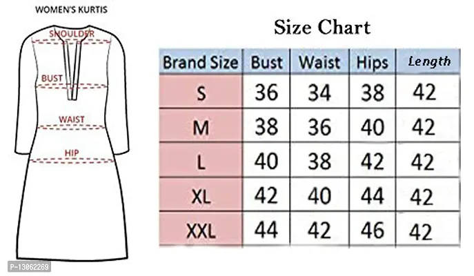 Crepe Kurtis Women  and Girls Daily Wear Straight Kurti (Pack OF 2 Piece Kurta)-thumb2