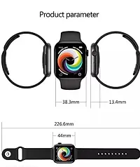 T500 Plus Pro Series 8 Smartwatch BIG 1.92 INFINITE DISPLAY (Black, Matte Black Strap,  women watch and men watch Free)-thumb2