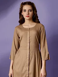 Raisin Women Polyester Fit and Flare with Round Neck and 3/4 Sleeve Dress for Women|Dresses Dress|Fit  Flare Dress-thumb3