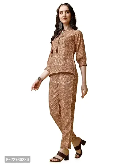 Raisin Women's Cotton Casual Top and Pant With Collar Neck and Half Sleeve Co-ord Set for women|Co ard set | Cord set for women