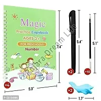 Complete Magic Practice Copybook Set (10 Refills, 1 Pen, and 1 Grip) - Number Tracing Book for Kids (Set of 4)-thumb1