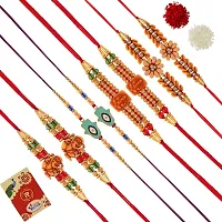 NEELEWALA Rakhi For Raksha Bandhan 2022 | with Roli Chawal | With Beautiful Message | Multicolour | For Men Pack of (8)-thumb3