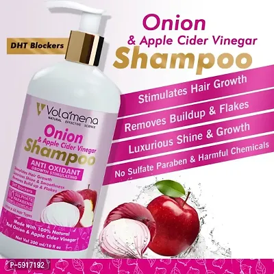 Volamena Onion and Apple Cider Vinegar hair Growth Shampoo 300 ml-thumb0