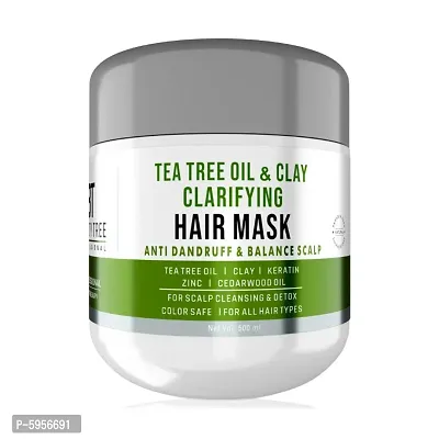 Beauty Tree Professional Tea Tree Oil  Clay Clarifying Hair mask 500 ml-thumb0