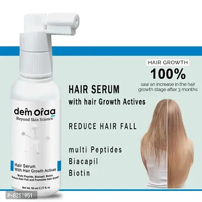 Demoraa Skin Recipe hair Growth Serum Eith hair growth actives 50 ml