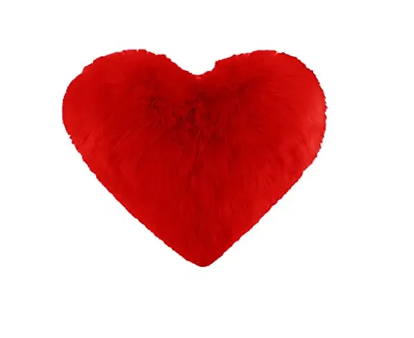 PICKKART Red Love Heart Pillow, Small Size 12 x 12 Inch