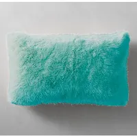 PICKKART Throw Pillow Covers 26 x 16 Inch Farmhouse Pillow Covers, Faux Fur Square Home Decorative Pillow Case, Set of 2 (Aqua Blue)-thumb1