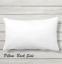 PriMaryHoMe Square Decorative Throw Pillow - Soft Velvet Outdoor/Indoor Cushion 20 X 12 Inch for Sofa Bed (White)-thumb1