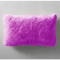 PICKKART Throw Pillow Covers 26 x 16 Inch Farmhouse Pillow Covers, Faux Fur Square Home Decorative Pillow Case, Set of 2 (Mauve)-thumb1