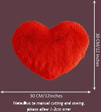 PICKKART Red Love Heart Pillow, Small Size 12 x 12 Inch (Red)-thumb2