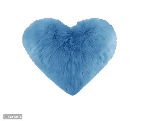 PICKKART Love Heart Pillow, Small Size 12 x 12 Inch (Turquoise Blue)