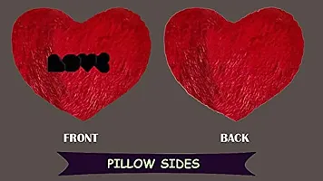 PICKKART Love Heart Shape Soft Pillows Combo for Gift to Girls/Boys/Girlfriend- Beautiful Love Gift Item (Pink+RED)-thumb3