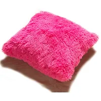 PICKKART Fur Cushion Pillow Cover for Set of 2 Pillow - 13x13 Inches (Pink)-thumb3