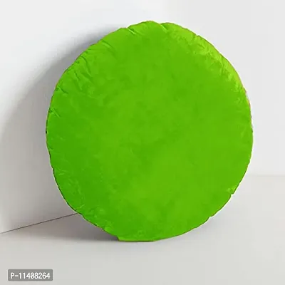 PICKKART Round Pillow Cushion for Couch Chair Bed Car - Round Throw Pillow Velvet Home Decoration (Green)