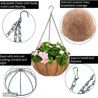 Hanging Basket For Outdoor Planting- 12INCH(Pack of 2)-thumb3