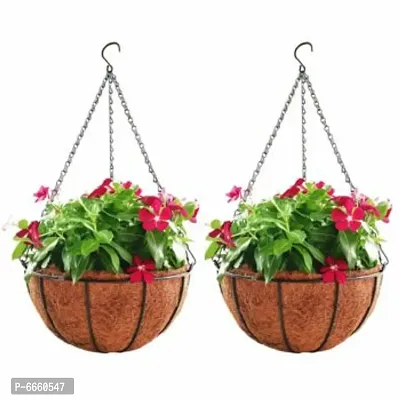 Hanging Basket For Outdoor Planting- 8INCH(Pack of 4)-thumb3