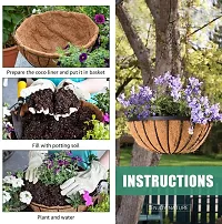 COIRGARDEN-Coir Hanging Basket- Planter Pots Garden Indoor and Outdoor Decoration-6 inch-4 pieces-thumb4