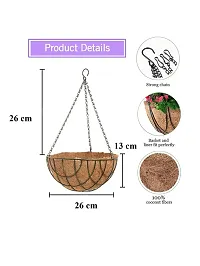 COIRGARDEN-Coir Hanging Round Basket-Hanging flower Plant Pots with Balc-Pack of 2-thumb1