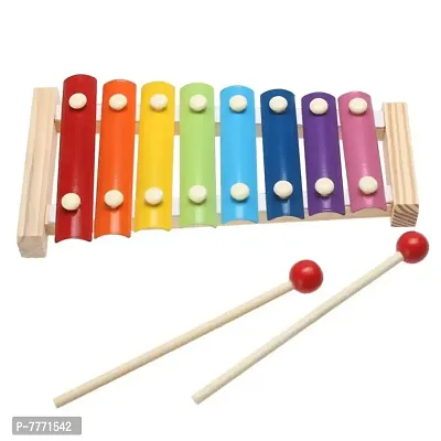 VOOLEX - wooden xylophone musical toy for children with 8 note - Multicolor