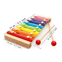 VOOLEX - wooden xylophone musical toy for children with 8 note - Multicolor-thumb1