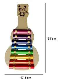 VOOLEX -wooden xylophone Guitar musical toy for children with 8 note-  Multicolor-thumb2