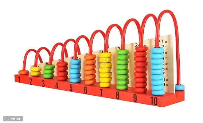 VOOLEX- Wooden Calculations for Children Wooden Calculation Shelf | Abacus Counting Addition Subtraction |