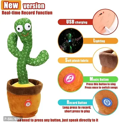 Voolex-Talking Cactus Baby Toys for Kids Dancing Cactus Toys Can Sing Wriggle amp;amp;amp;amp; Singing toys for kids-thumb2