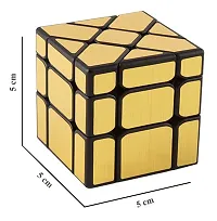Mirror Golden 3x3 Magic Speed cube Puzzle for Kids Stress Buster Cube-thumb4