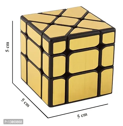 Mirror Golden 3x3 Magic Speed cube Puzzle for Kids Stress Buster Cube-thumb5