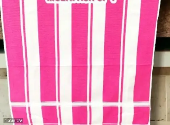 Comfortable Pink Chiffon Striped Bath Towels