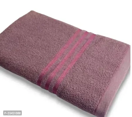 Comfortable Brown Cotton Solid Bath Towels