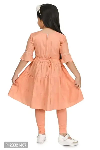 fcity.in - Kids Dresses For Beautiful Forck Dress With Leggings Set / Tinkle