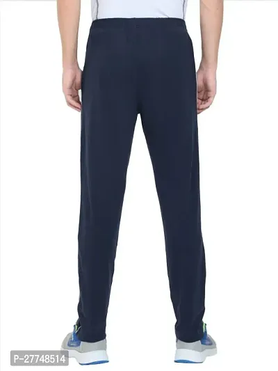 Stylish Cotton Blend Solid Regular Track Pants For Men-thumb2