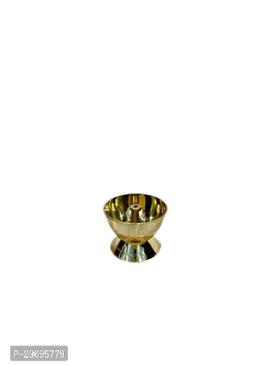 Golden Brass Oil Lamp Diya for Religious Purpose