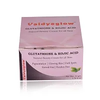 Vaidyaglow Glutathione  Kojicacid, vitamin c, Natural Beauty Cream for Dry,  Oily,  Sensiive Skin | best for pigmentation, dark spots, melasma, uneven skin,  whitening skin | for men  women day nigh-thumb1